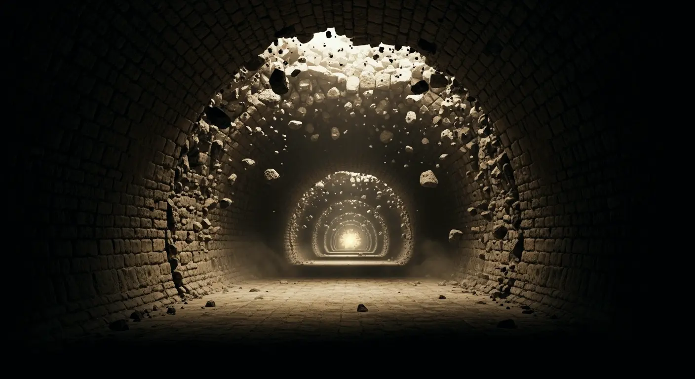 En kollapsende tunnel