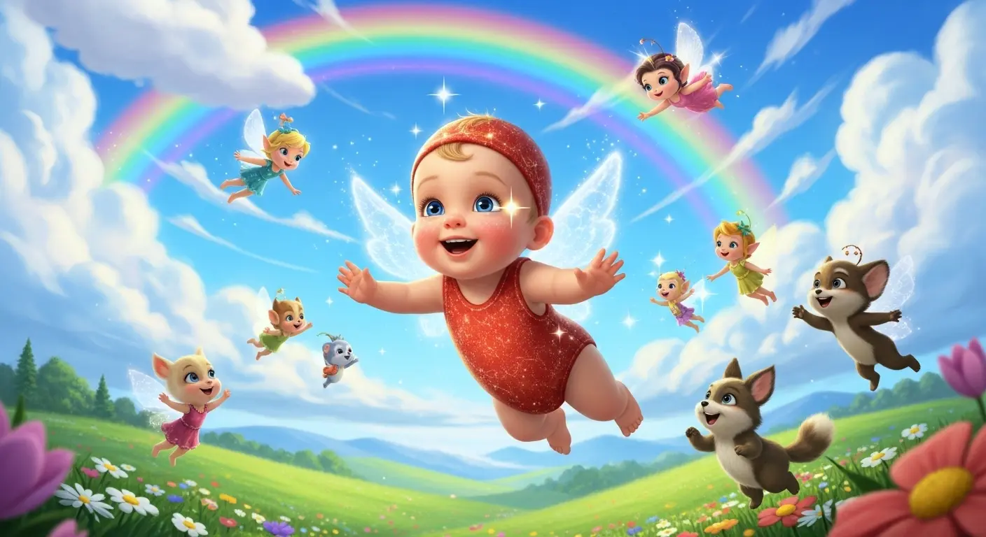 Un bébé volant ou surnaturel