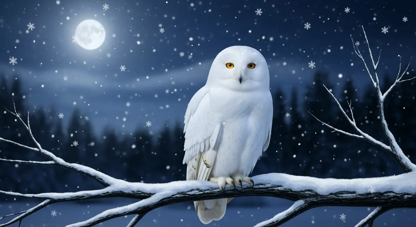 Un hibou blanc