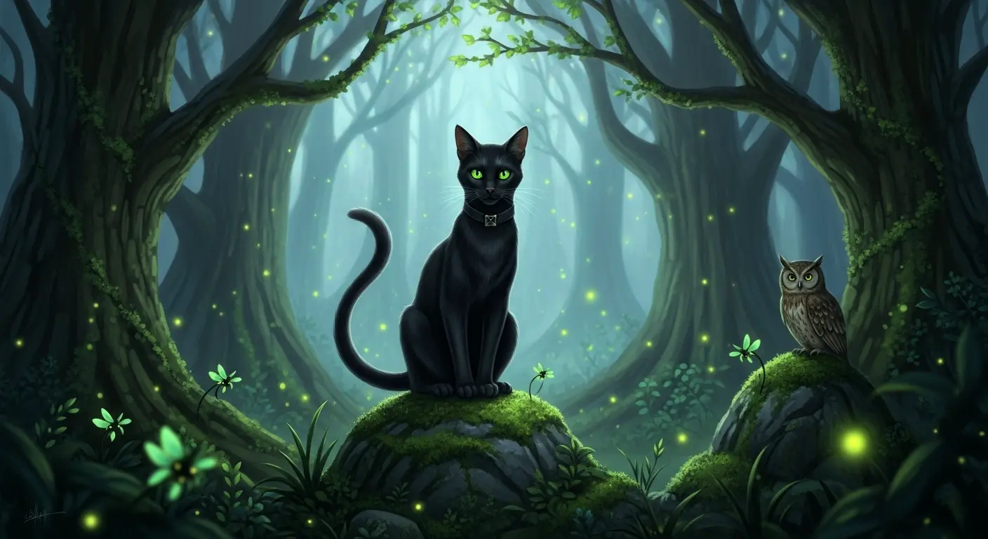 El Familiar o Compañero Animal de una Bruja