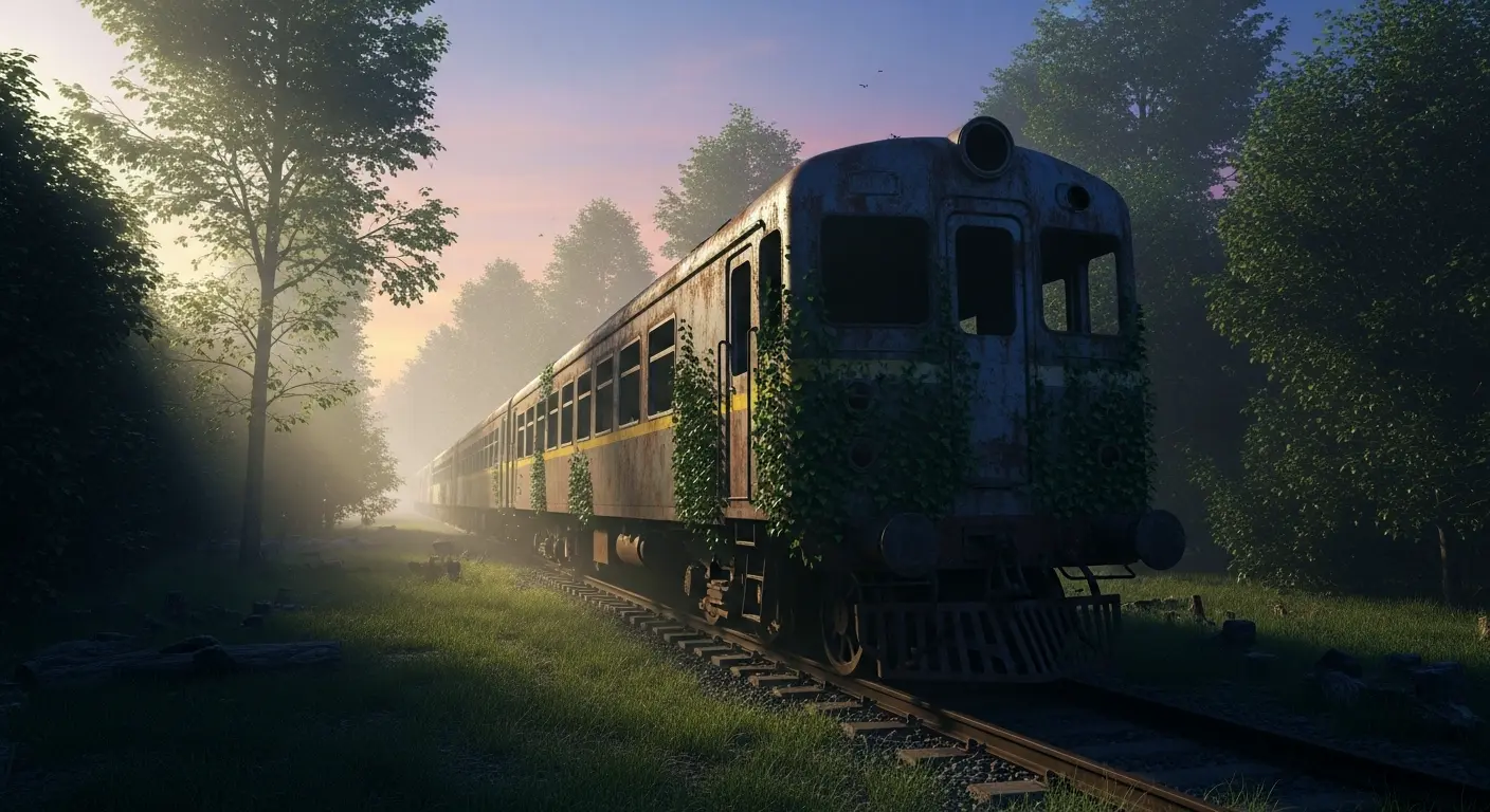 Un tren vacío o abandonado