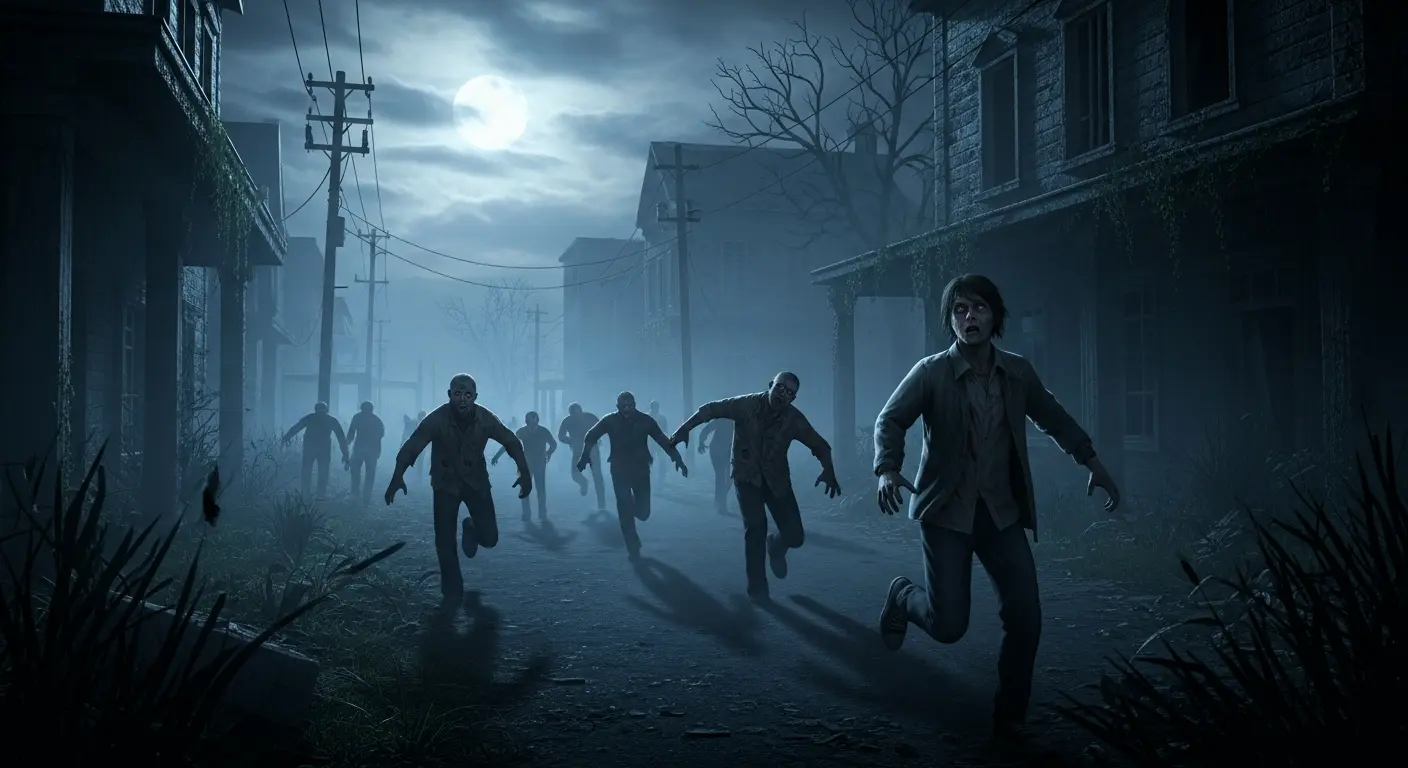 Être poursuivi par des zombies