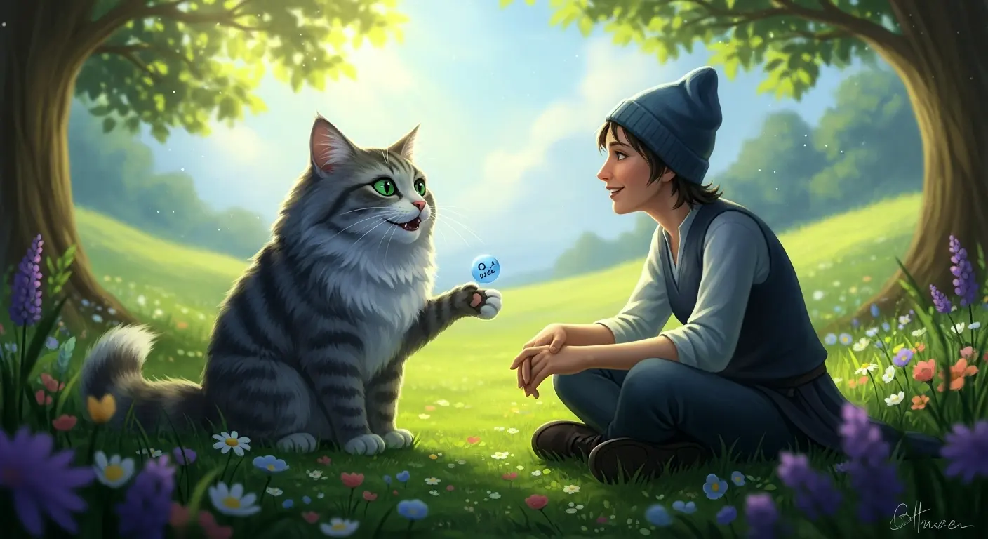 Mit einer Katze sprechen