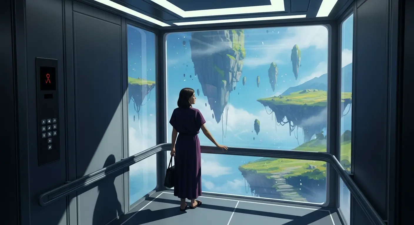 Descendre dans un ascenseur