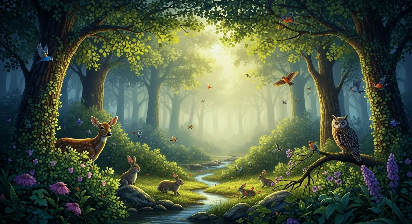 Encontrando Animais na Floresta