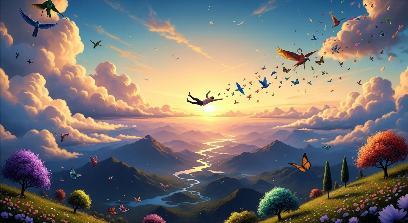 Fallen und dann Fliegen