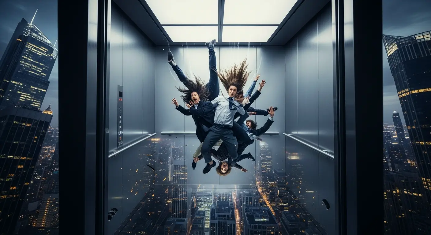 Ascenseur en chute libre