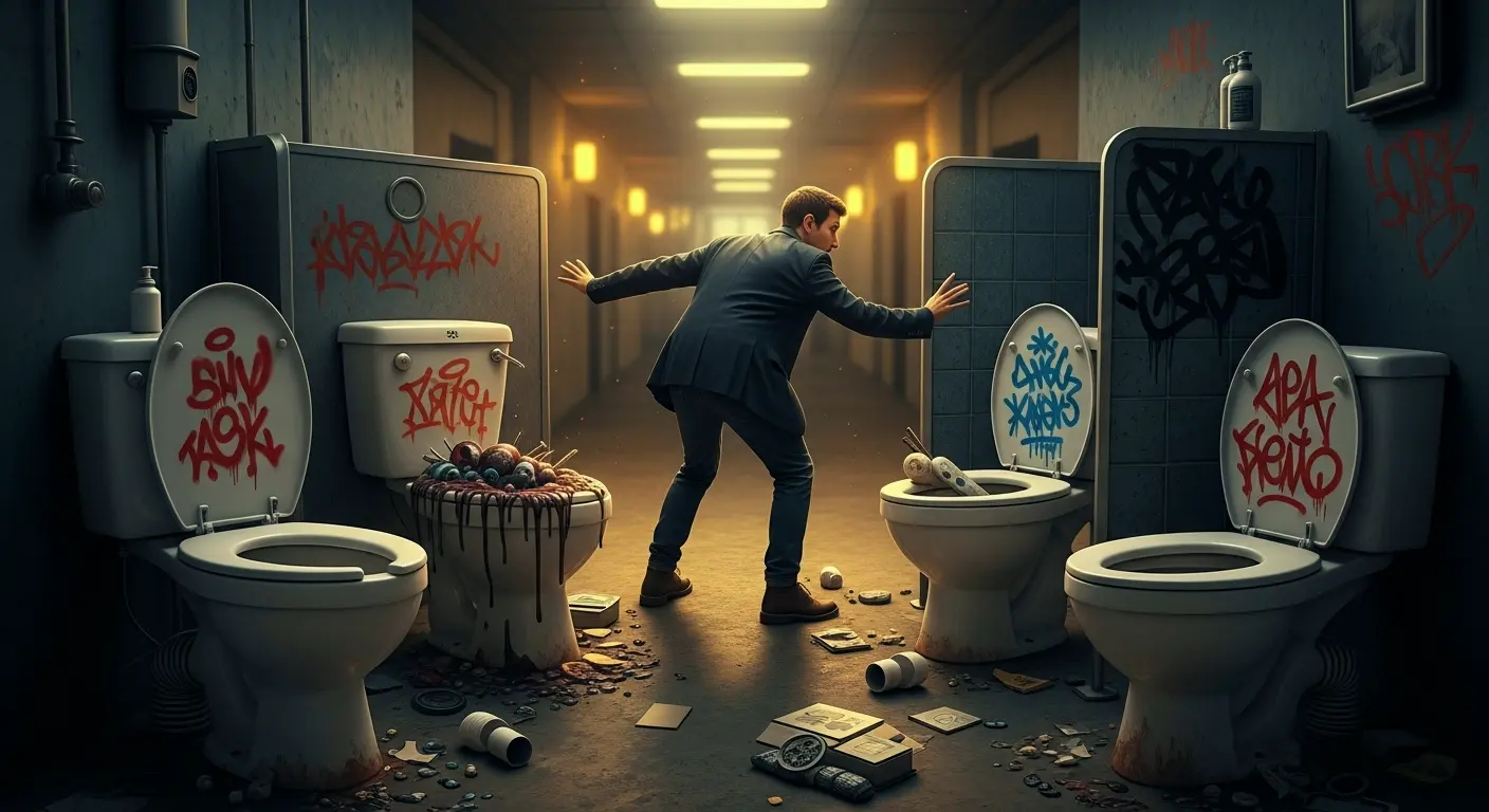 Trouver un toilette mais il est sale ou inutilisable