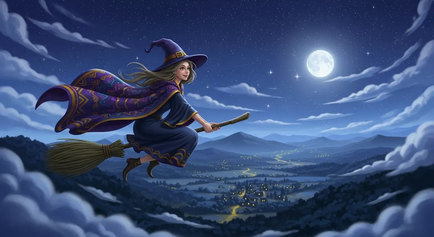 Volando con una Bruja