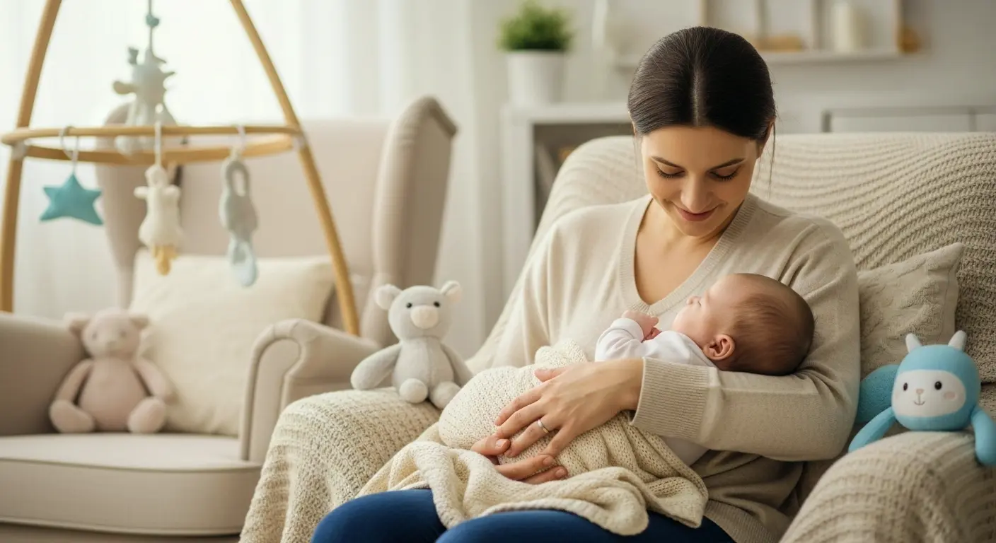 Tenir ou câliner un bébé