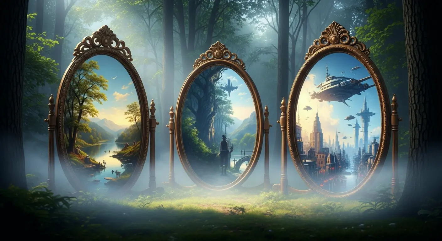 Mirrors Showing the Past or Future