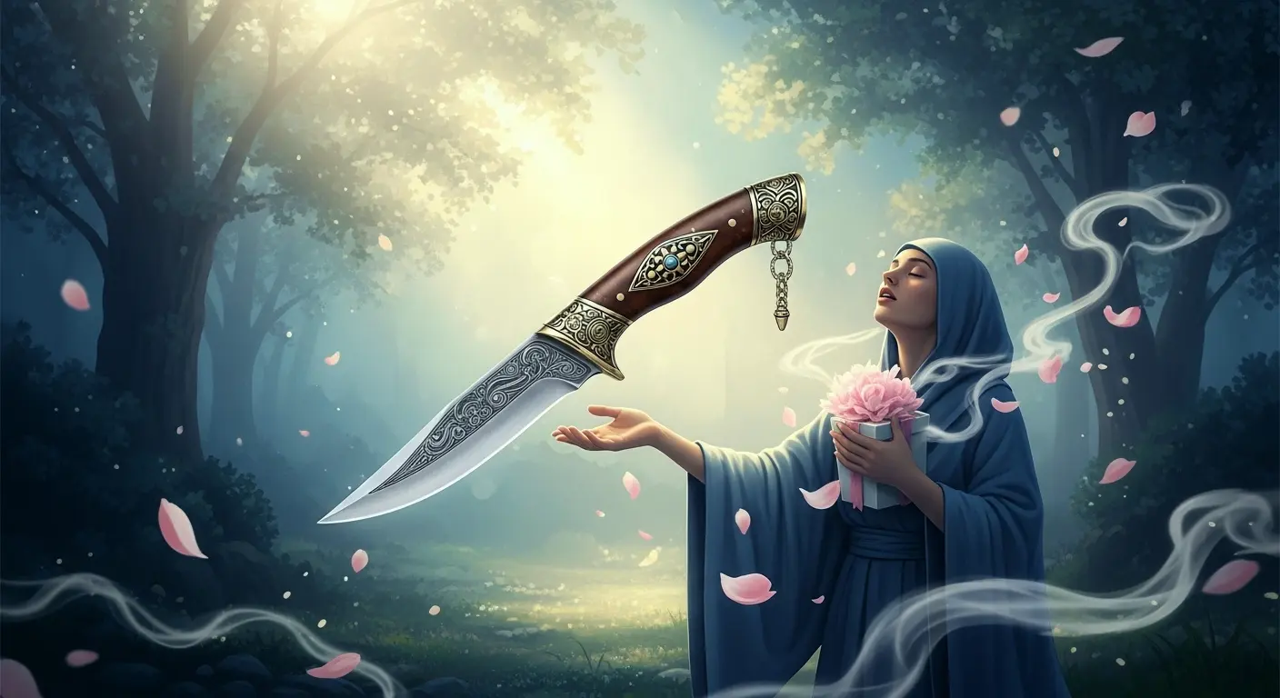 Recibir un Cuchillo como Regalo