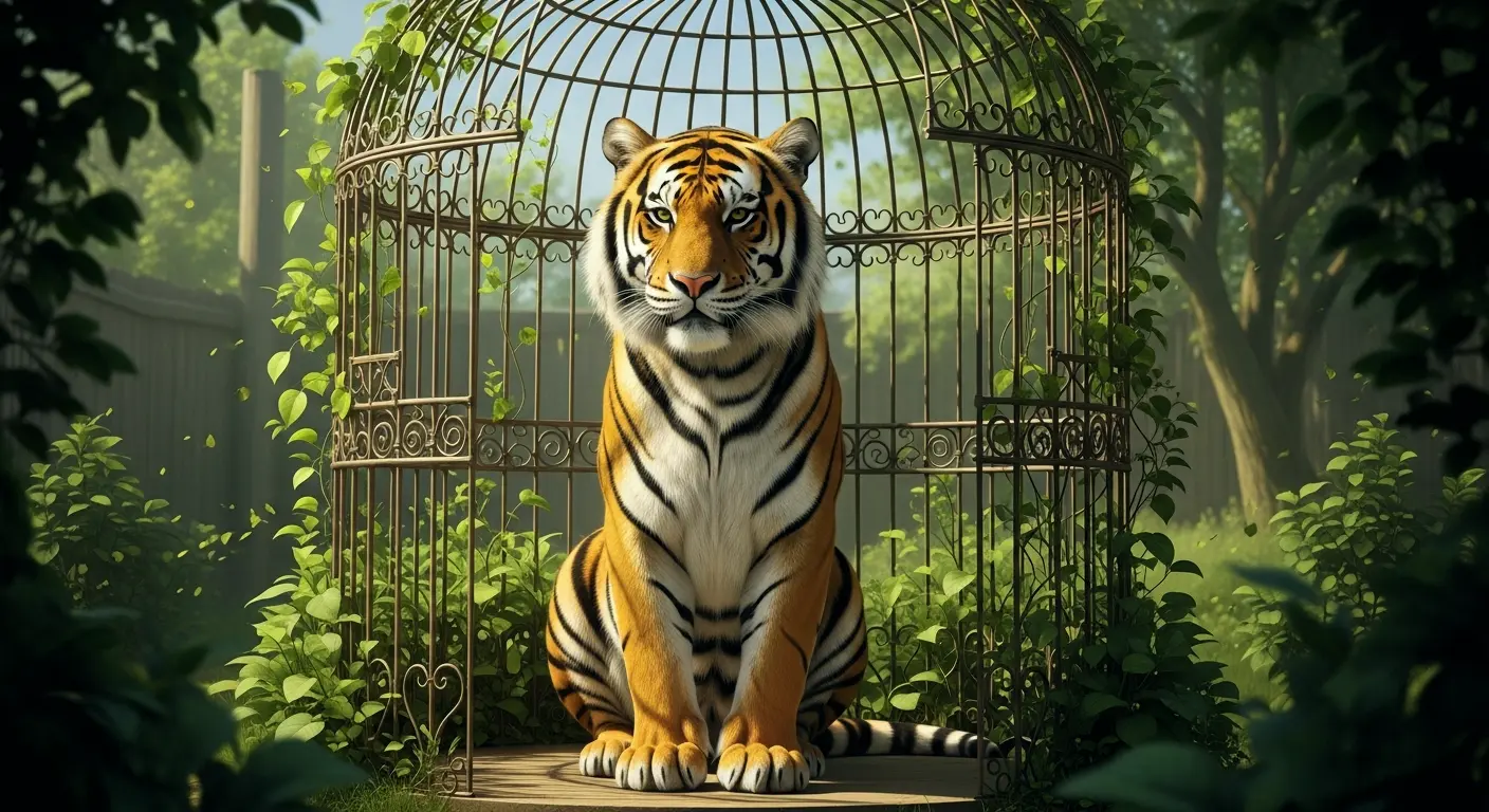 Seeing a Tiger in a Cage