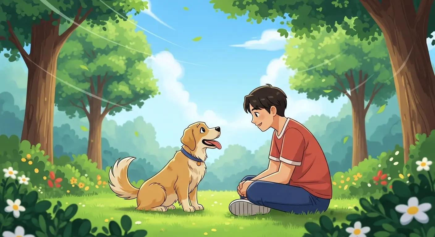 Mit einem Hund sprechen
