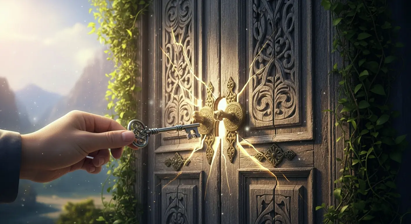 Utiliser une clé pour ouvrir une porte