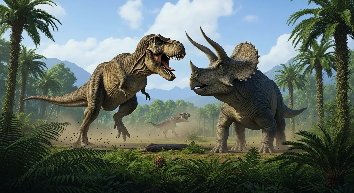 Dinosaurs Kämpfe beobachten